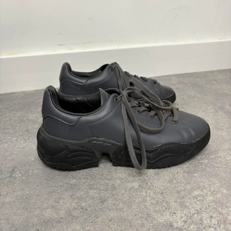 chunky grey adidas low top trainers