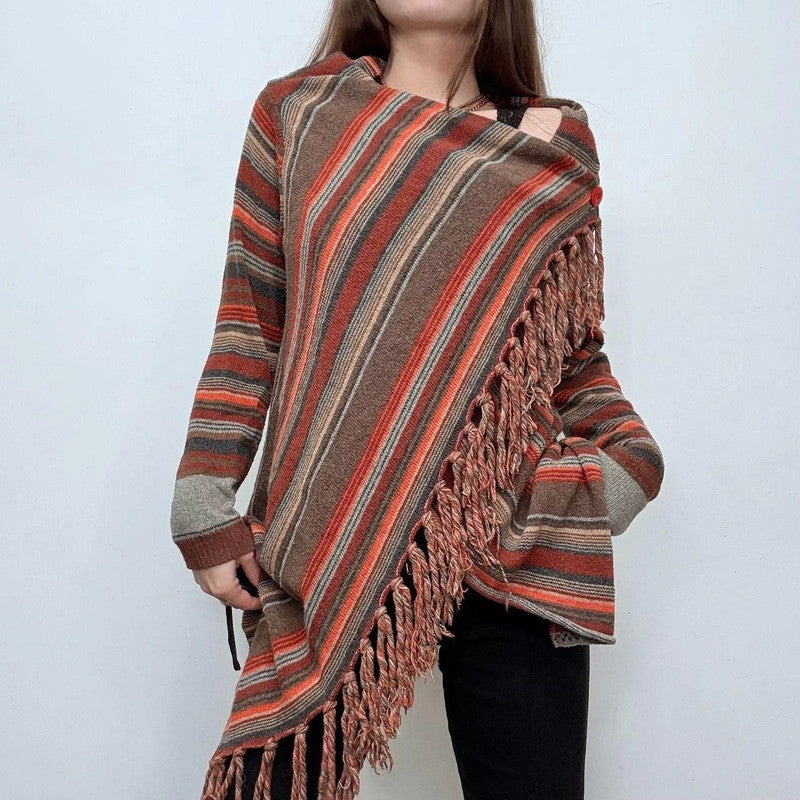 pinstripe hippie rug cardigan