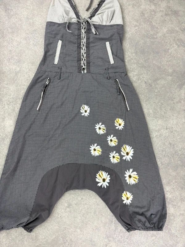 gingham puff Desigual dungarees