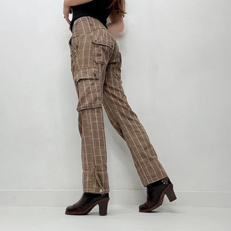 pinstripe diesel low rise trousers