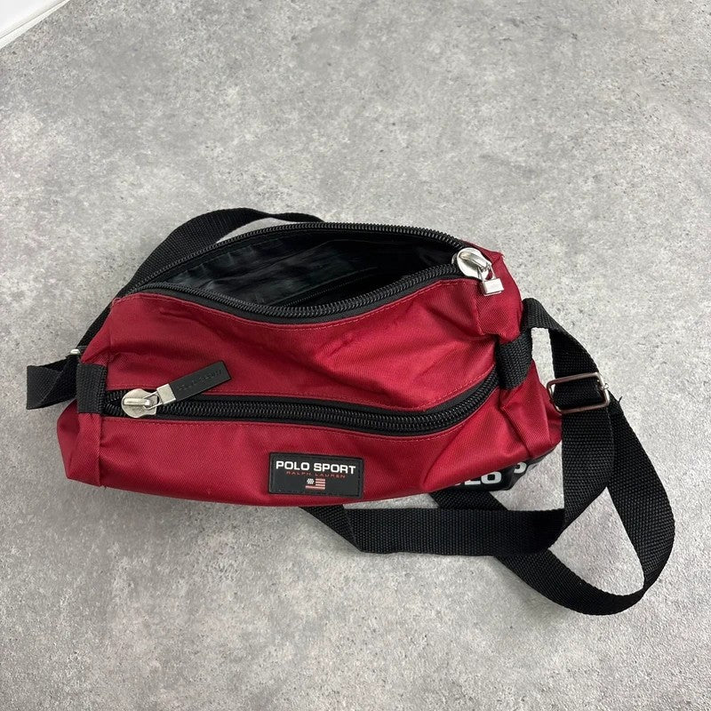 Polo sport RL 90s red logo messenger bag
