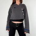 Cop Copine cropped asymmetric jacket