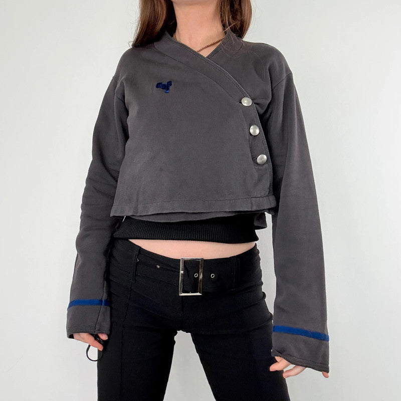 Cop Copine cropped asymmetric jacket