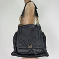 Dolce and Gabanna black leather Y2K handbag