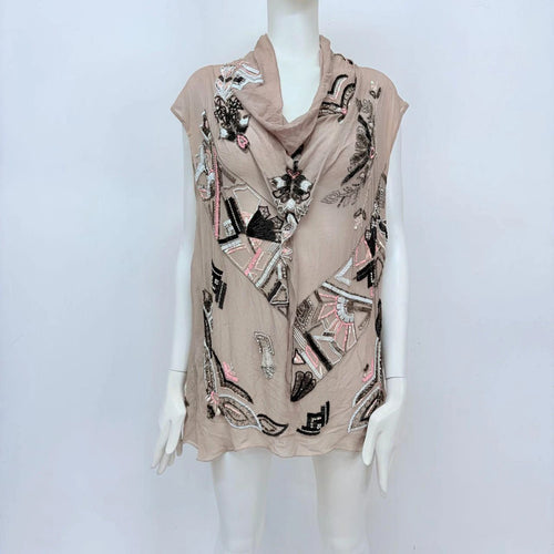 allsaints beaded draped indie sleeze dress