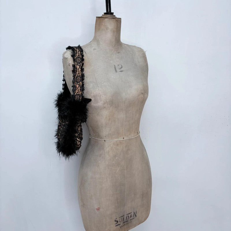 lace fluffy grunge bag