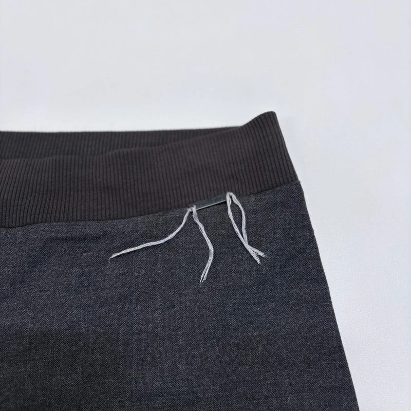 Cop Copine black pleated thick waistband trousers