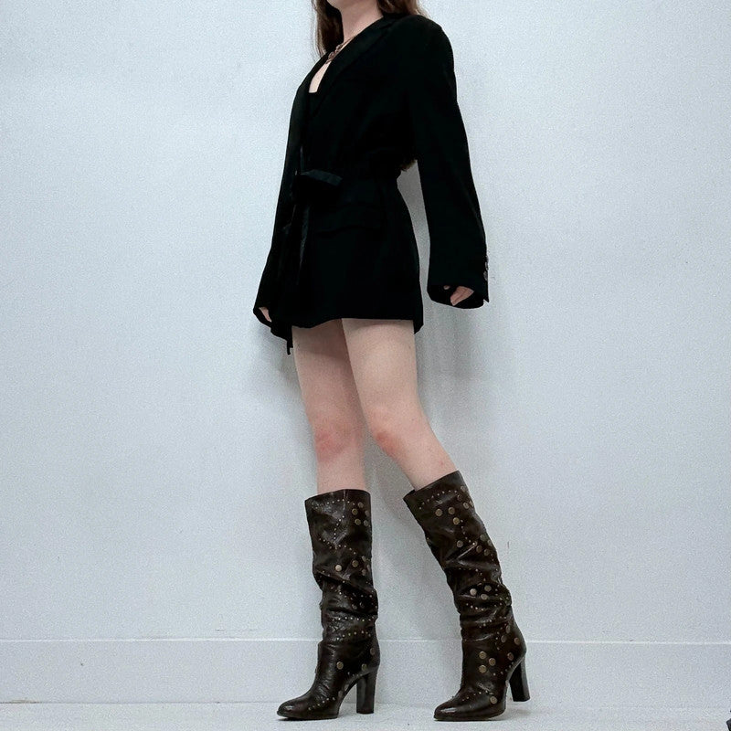 black moschino blazer dress