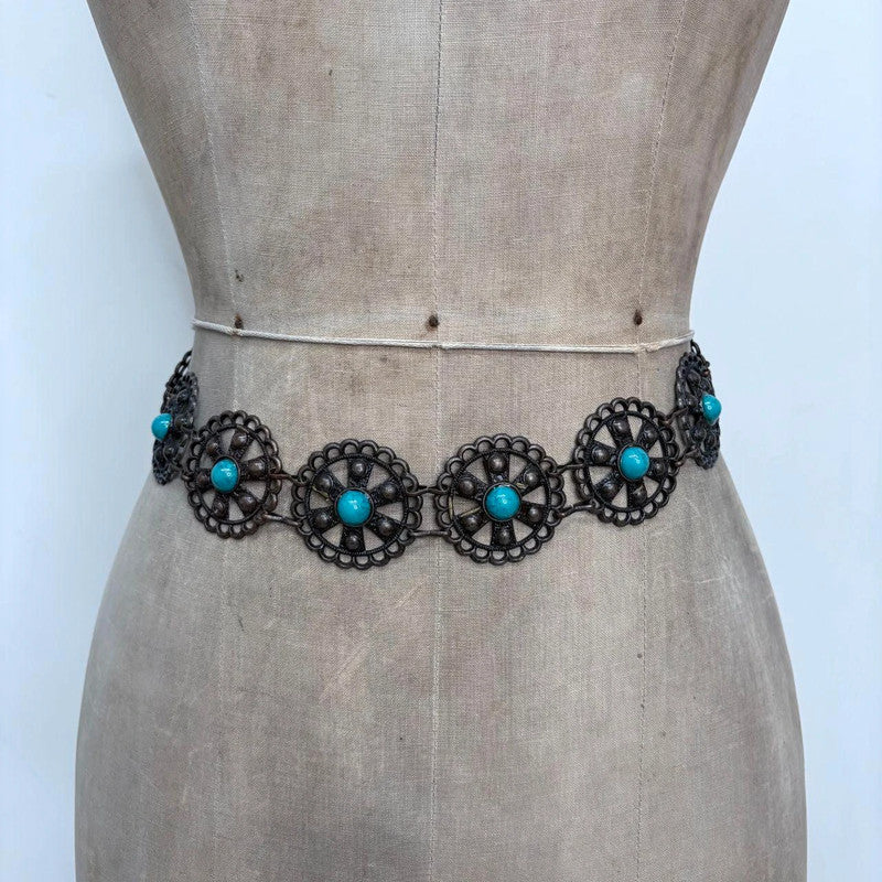 chunky oversized waist belt chain