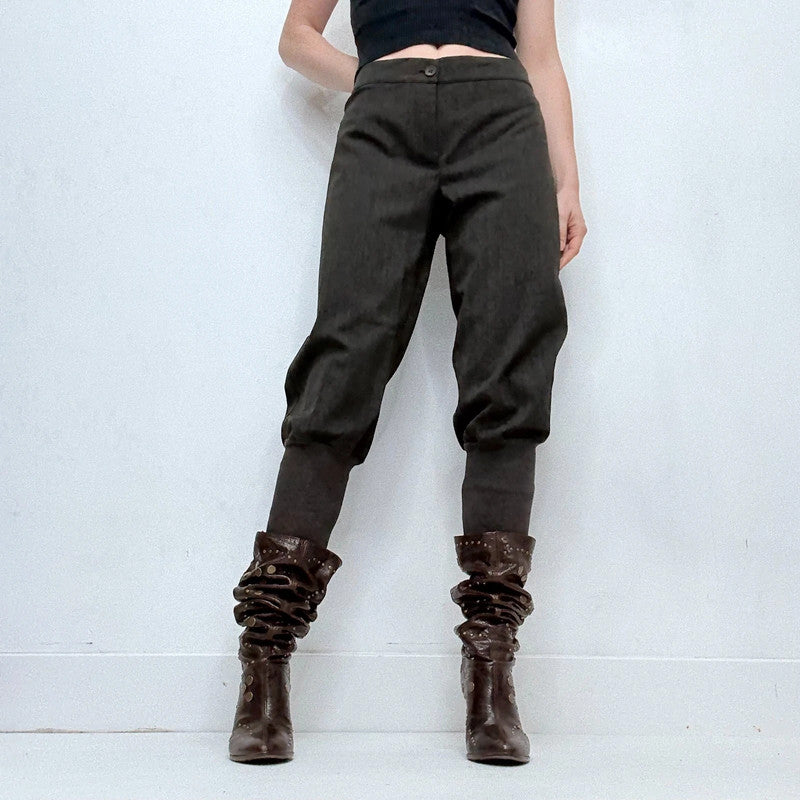 Cop Copine grey barrel leg archival pants
