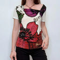asymmetric slouchy printed t-shirt