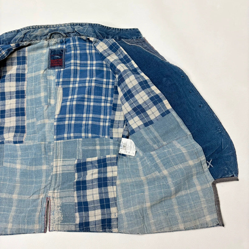 Marithé + François Girbaud distressed denim engineered jacket