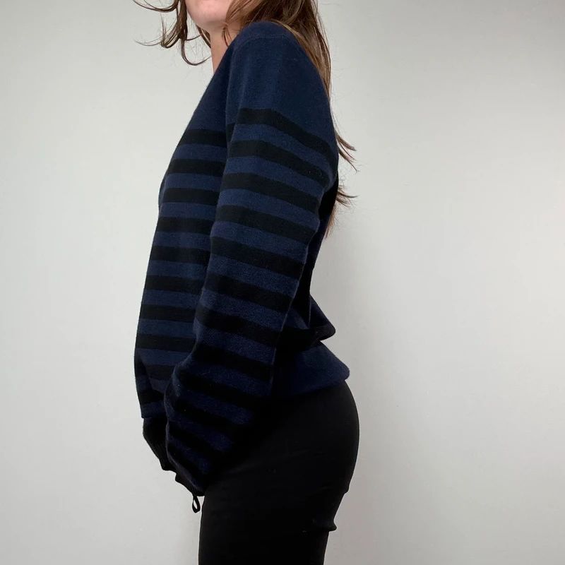 Ami Paris Striped Wool Jumper