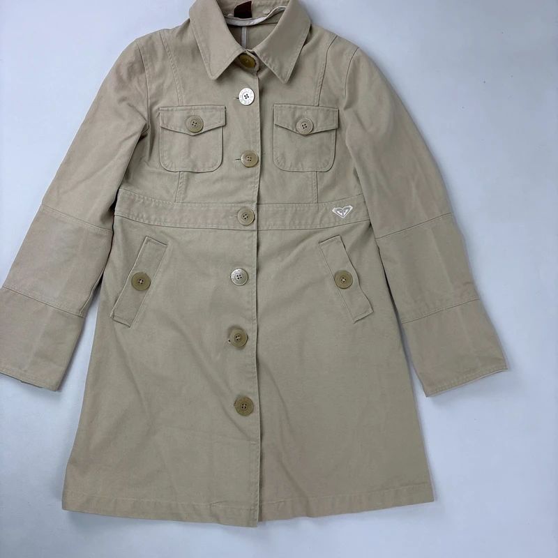 tan button canvas jacket