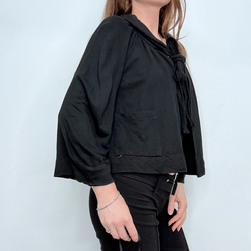 Cop Copine black flared hooded jacket