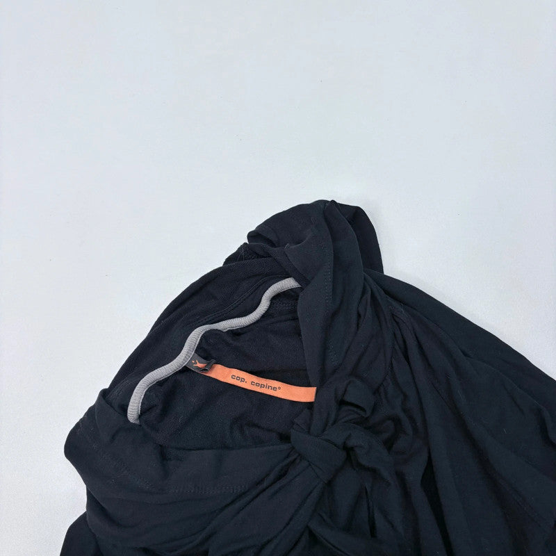 Cop Copine black flared hooded jacket