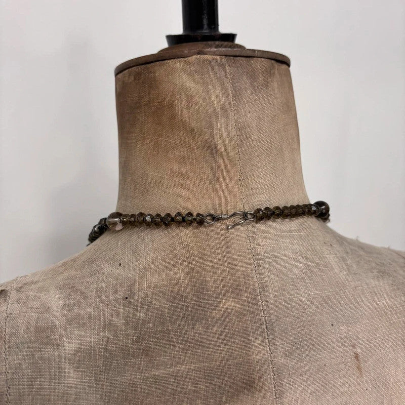 chunky crystal stone necklace