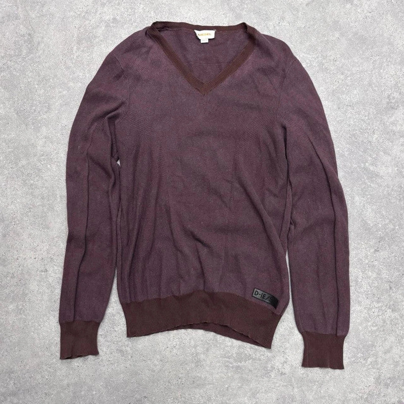 slouchy wool burgandy jumper