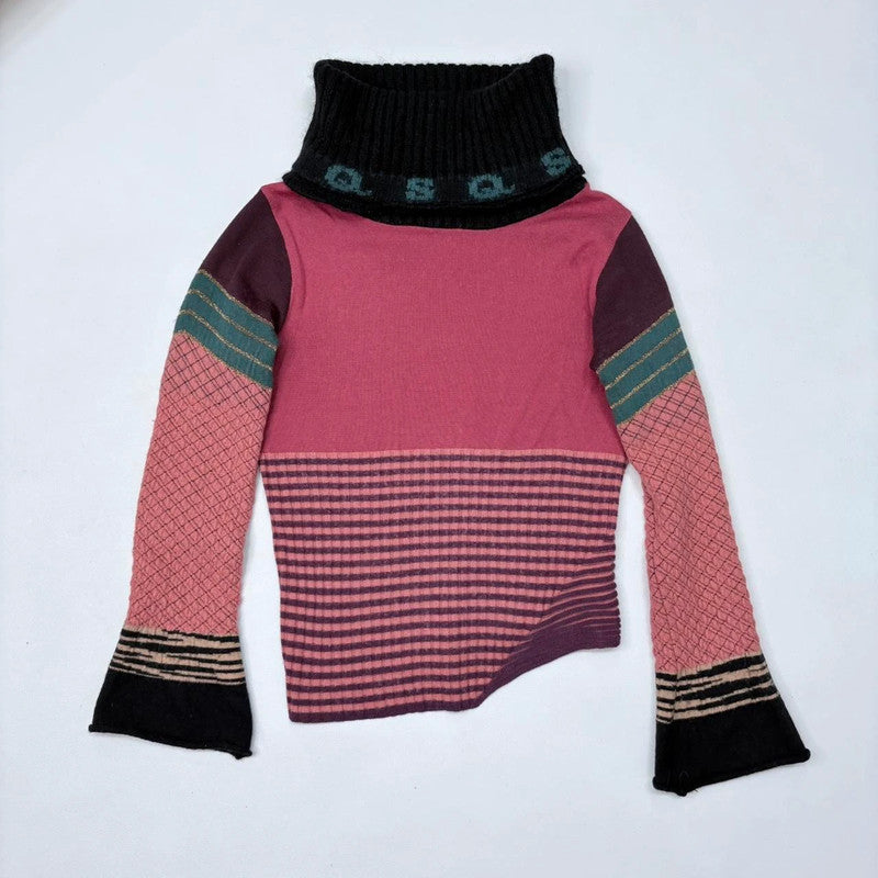 Save the Queen flared striped jumper