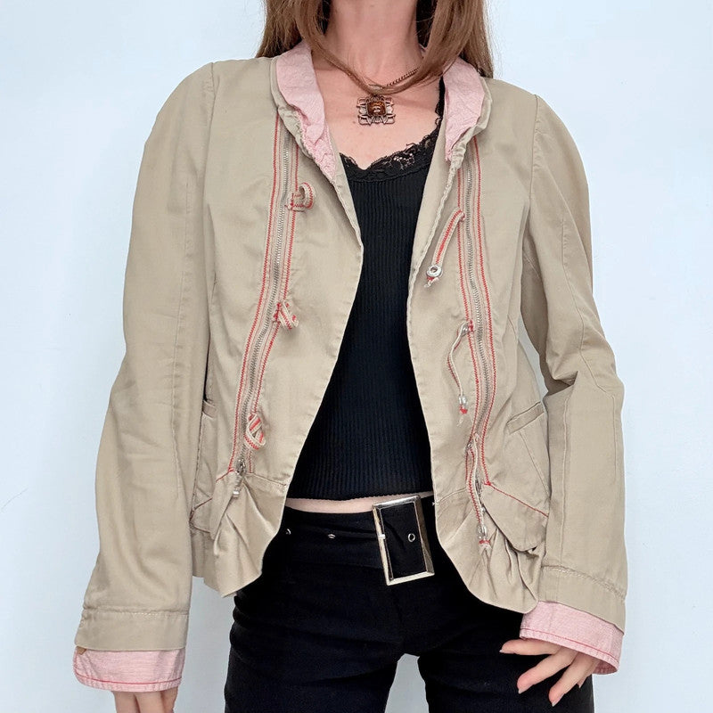Marithé + François Girbaud toggle utility jacket