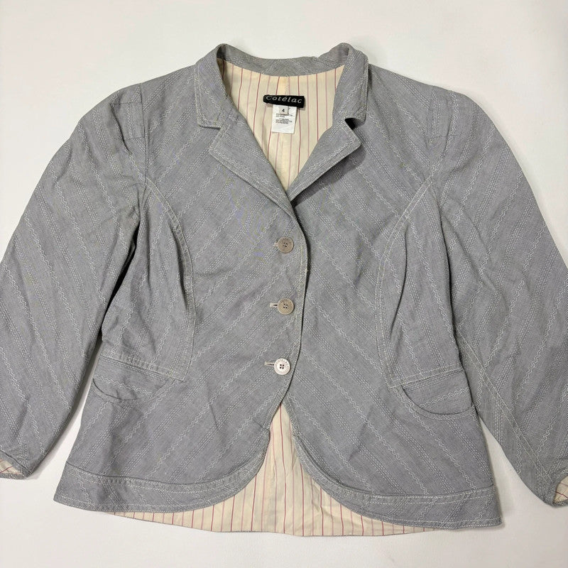 cropped pleated puff jacket