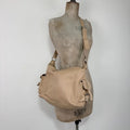 tan leather slouchy crossbody bag