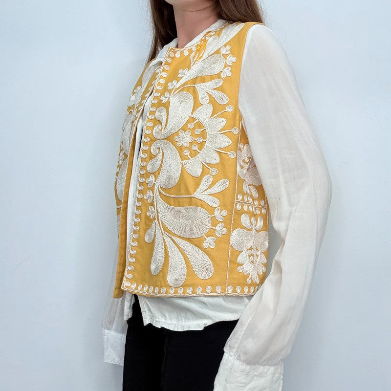 embroidered boho hippy waistcoat