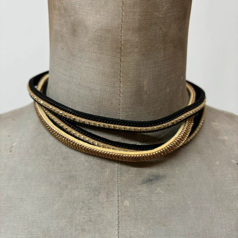 gothic grunge layered choker necklace