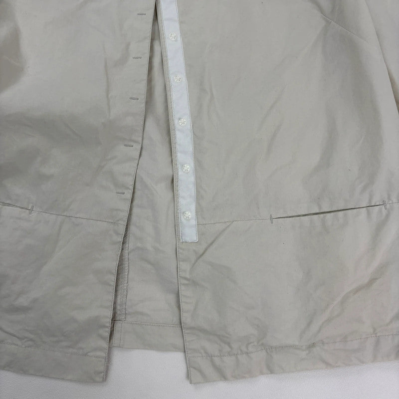 boxy cream tech jacket