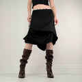 Cop Copine black pleated structured skirt