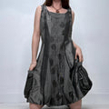 polkadot puff bubble dress