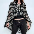 knitted grunge Save the Queen cape