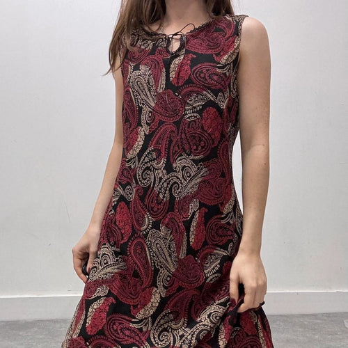 90s paisley summer dress