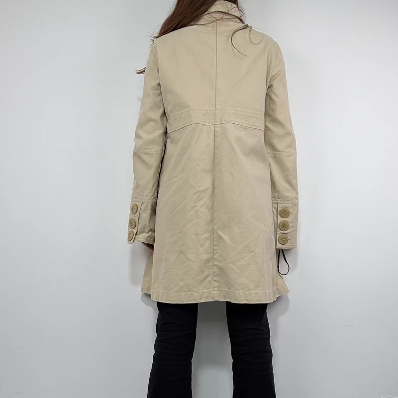 tan button canvas jacket