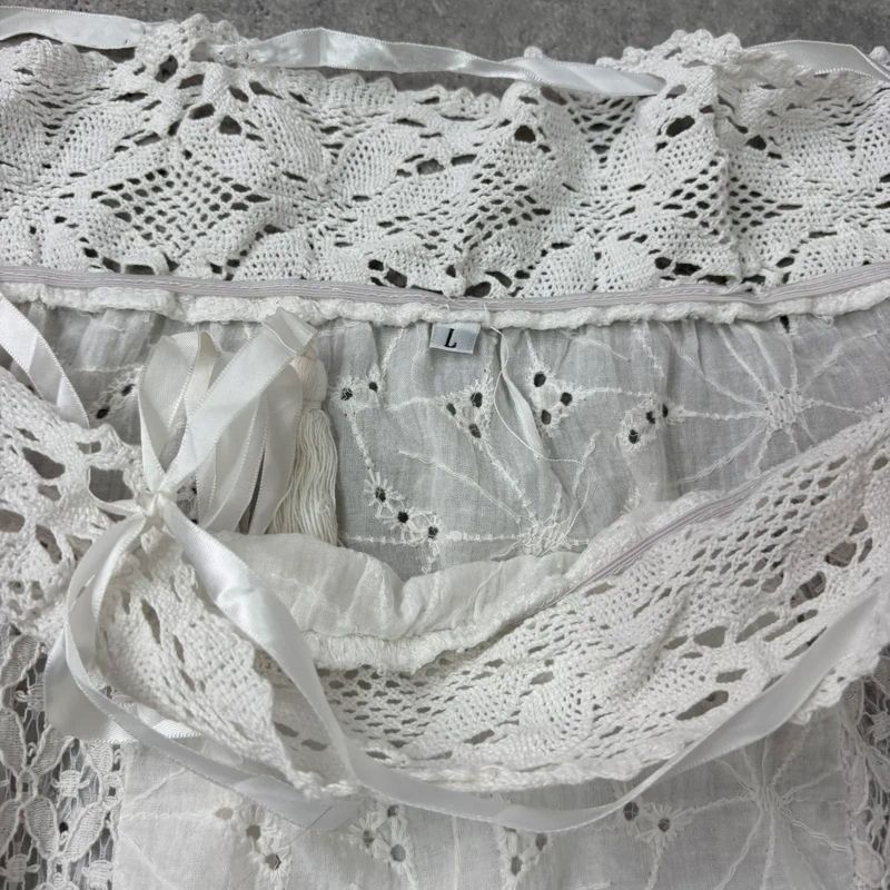 white lace embroidered off the shoulder lace blouse