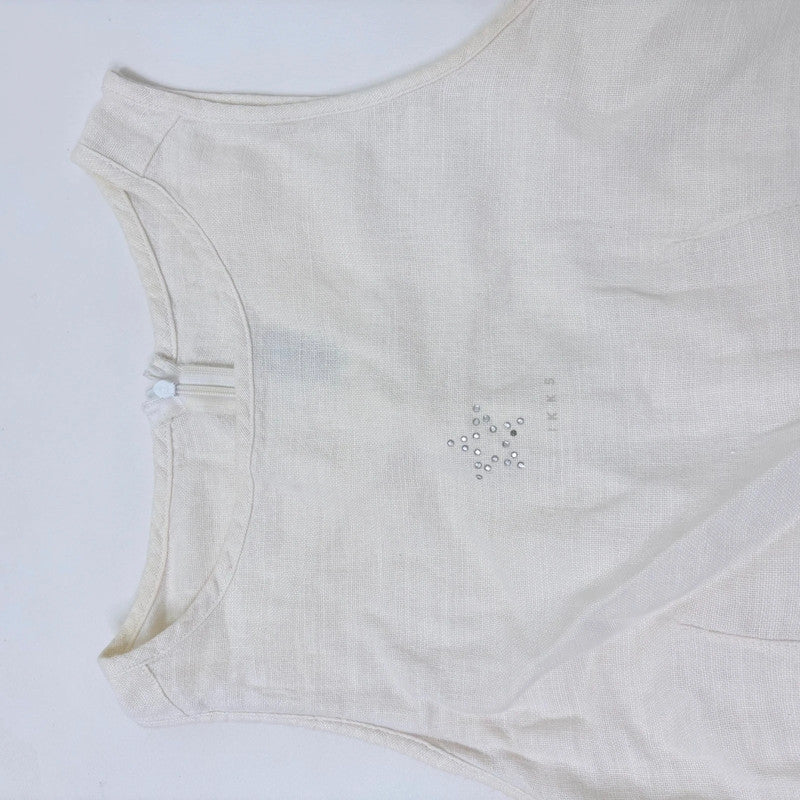 white linen aline midi dress