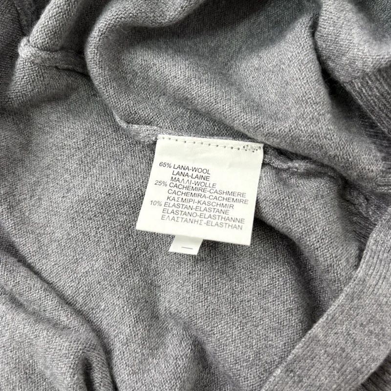 grey knit ruffle wrap cardigan