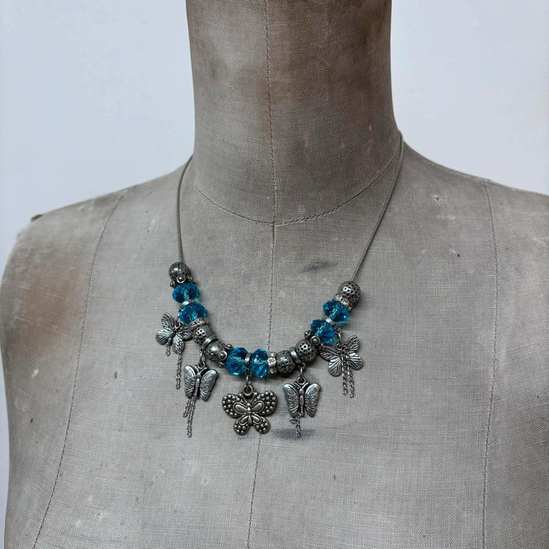 Butterfly charm necklace
