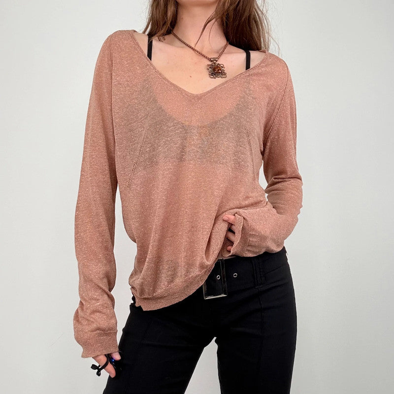 sheer knit zadig & voltiare slouchy jumper