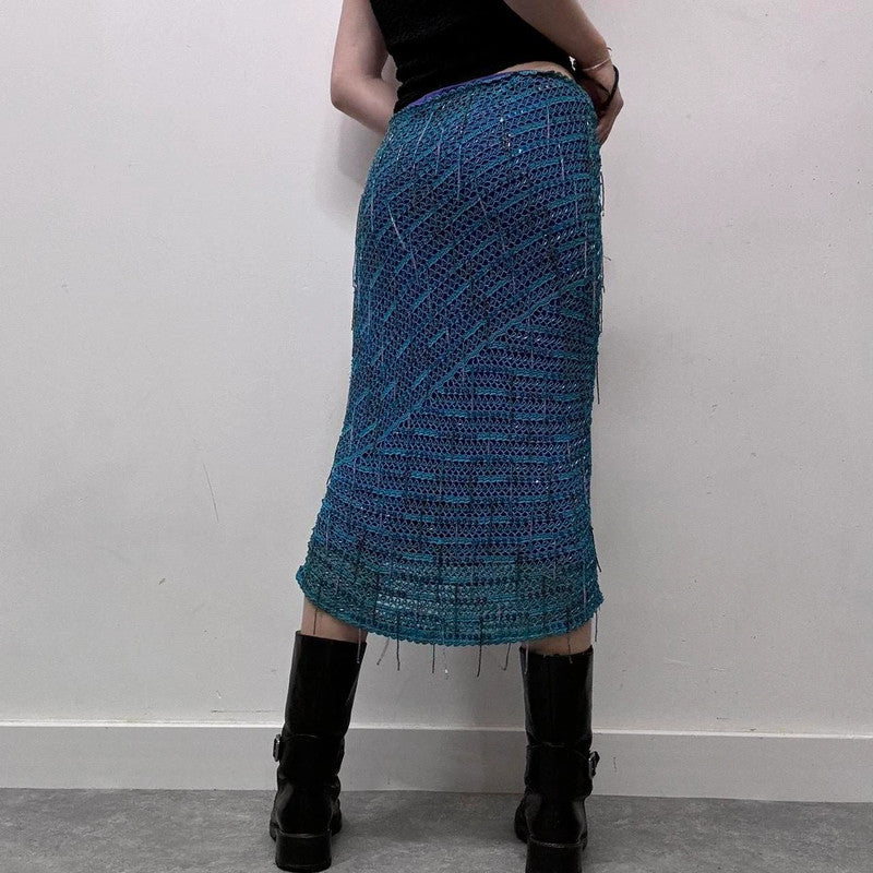 crochet karen Millen bead skirt