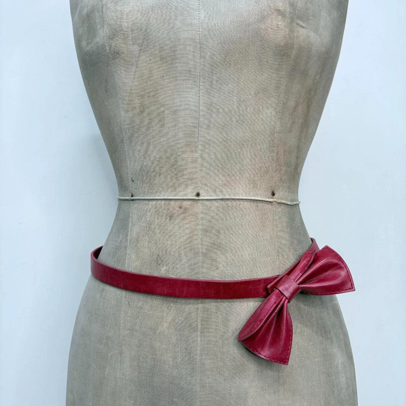 red bow waist belt