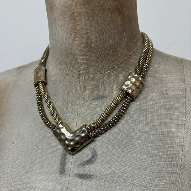 Gold chunky chain necklace
