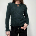 dark green wool knitted jumper
