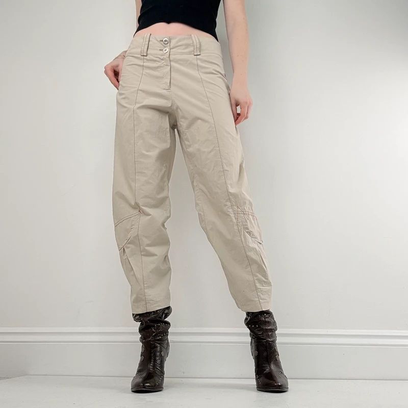 structured cropped capri trousers