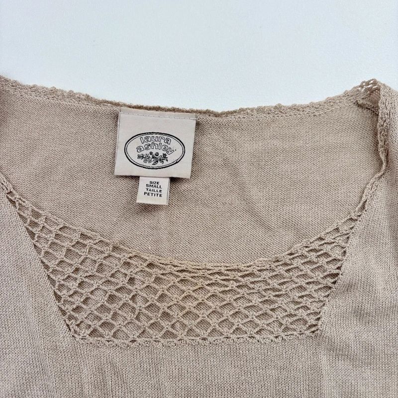 Laura Ashley Lace Knit Top