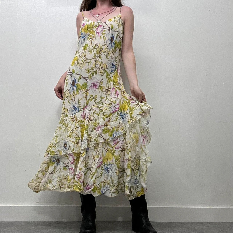 ruffle floral summer dress