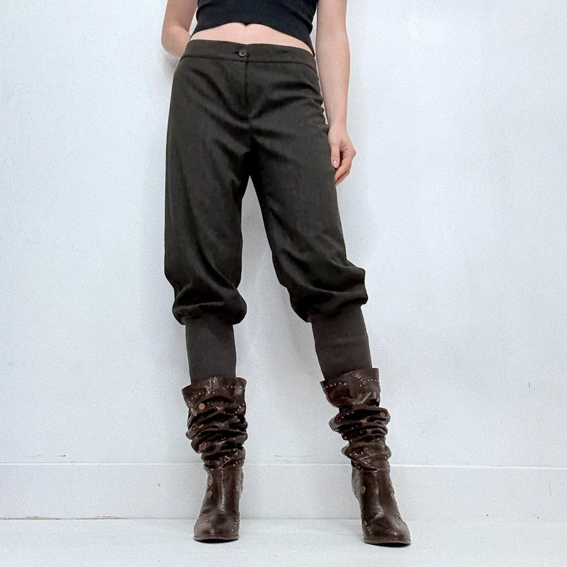 Cop Copine grey barrel leg archival pants