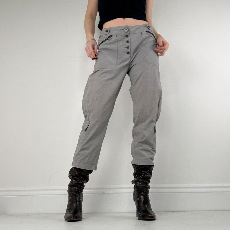 Cop Copine napoleonic grey pinstripe utility trousers