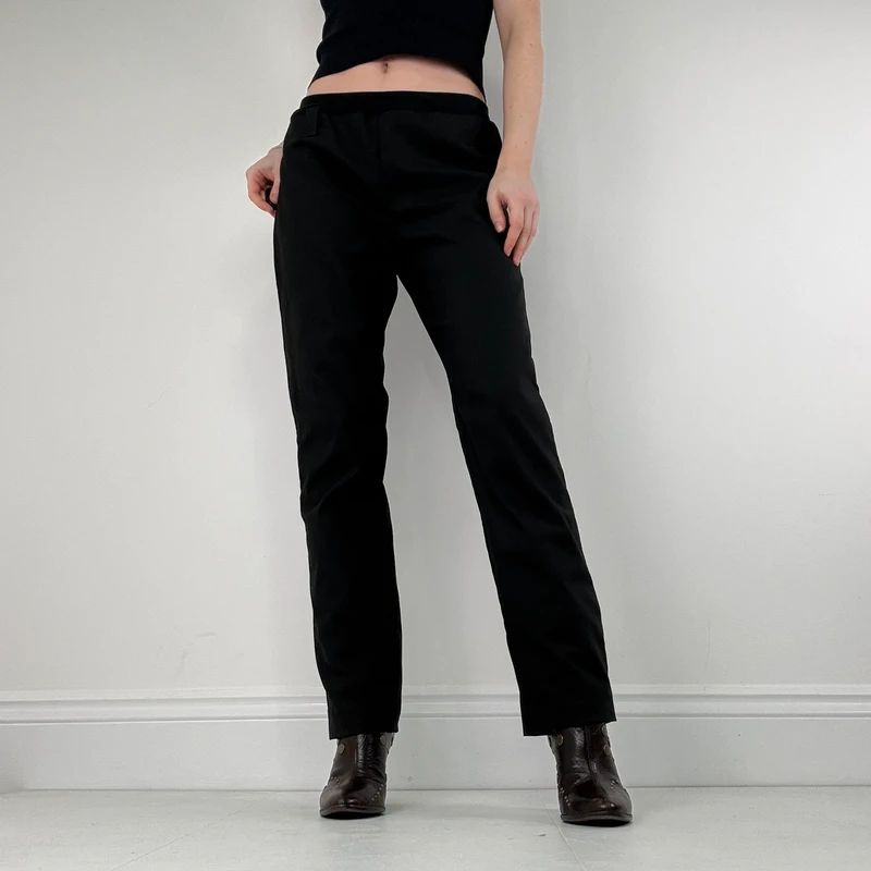 Black Cop Copine straight leg trousers