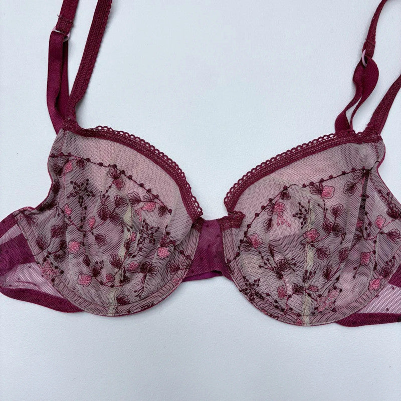 sheer lace kenzo bra